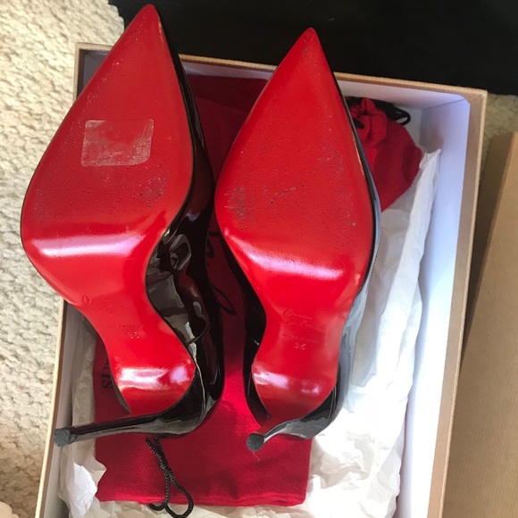 Christian Louboutin So Kate 120 Patent Black Pump - Picture 7 of 7